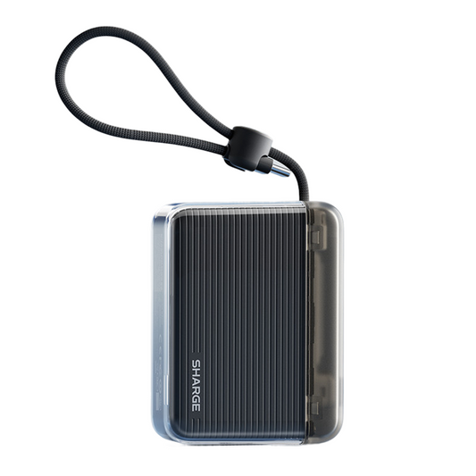 SHARGE P4 Flow Go 36W Power Bank with Build-in Type C Cable, 10000mah, 210g
