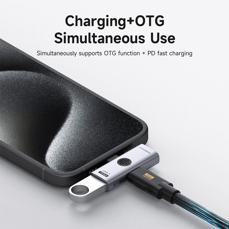 HAGIBIS TUA08 / TUA09 USB-C Adapter, 10Gbps, 100W PD, USB-A / USB-C