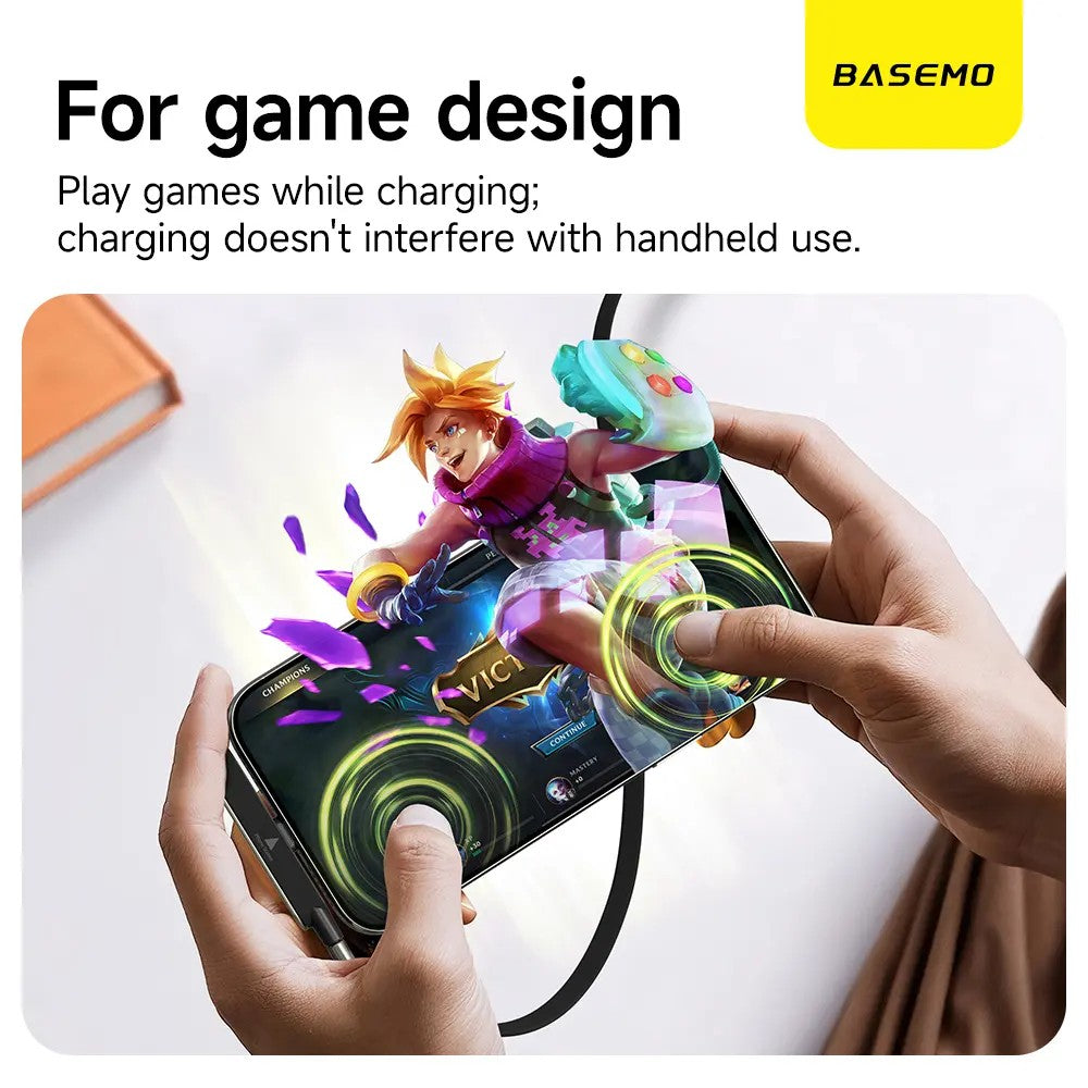 O2W Selection BASEMO X09C 240W C to C Folding Phone Stand Cable,1.5m