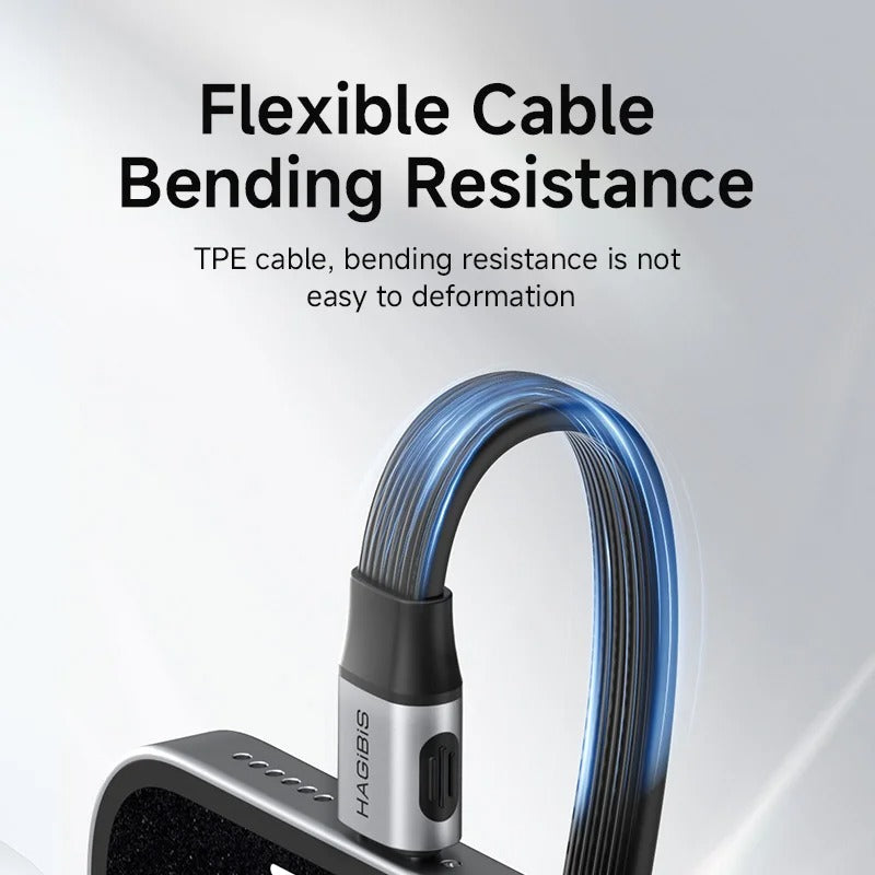 HAGIBIS UCD6 240W Type-C Full-Featured Cable 80Gbps 8K, 10cm