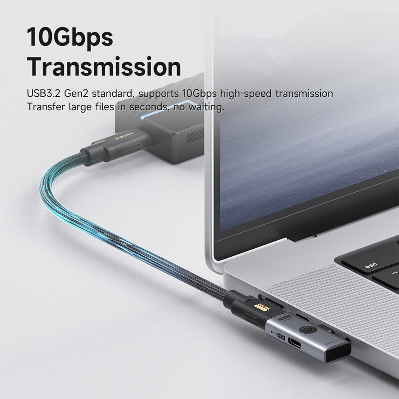 HAGIBIS TUA08 / TUA09 USB-C Adapter, 10Gbps, 100W PD, USB-A / USB-C