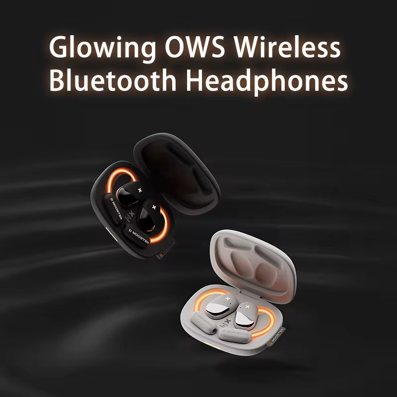 DMOOSTER D71 Pro Glowing OWS AI Wireless Bluetooth Headphone