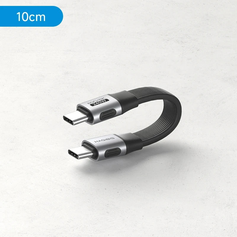 HAGIBIS UCD6 240W Type-C Full-Featured Cable 80Gbps 8K, 10cm