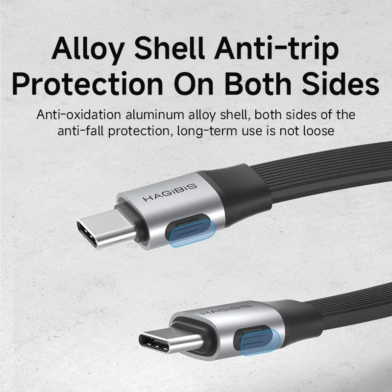 HAGIBIS UCD6 240W Type-C Full-Featured Cable 80Gbps 8K, 10cm