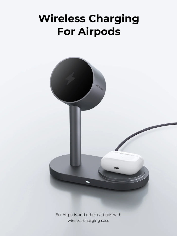 AUKEY LC-MC213 Qi2.2 MagFusion 2X 2-in-1 25W Magnetic Wireless Charging Station