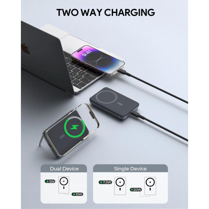 Shop and buy AUKEY PB-MS01 6700mAh 20W Magnetic PowerBank Strong built-in magnets Wired Wireless Charging| Casefactorie® online with great deals and sales prices with fast and safe shipping. Casefactorie is the largest Singapore official authorised retailer for the largest collection of mobile premium accessories.