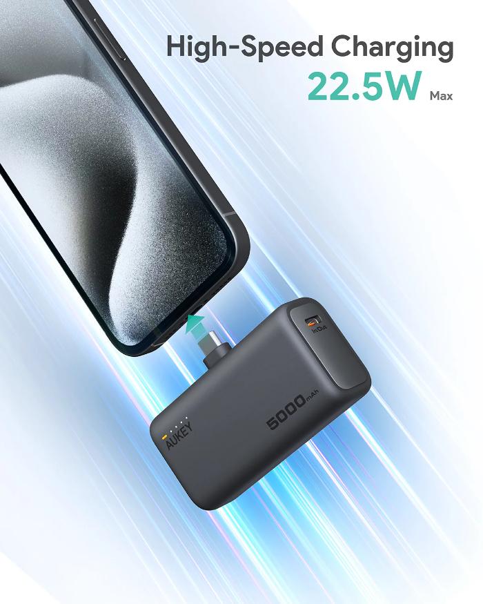 Shop and buy AUKEY PB-Y59 Spark Mini 5000mAh 22.5W Compact Powerbank with USB-C Connector Kickstand Fast Charging| Casefactorie® online with great deals and sales prices with fast and safe shipping. Casefactorie is the largest Singapore official authorised retailer for the largest collection of mobile premium accessories.