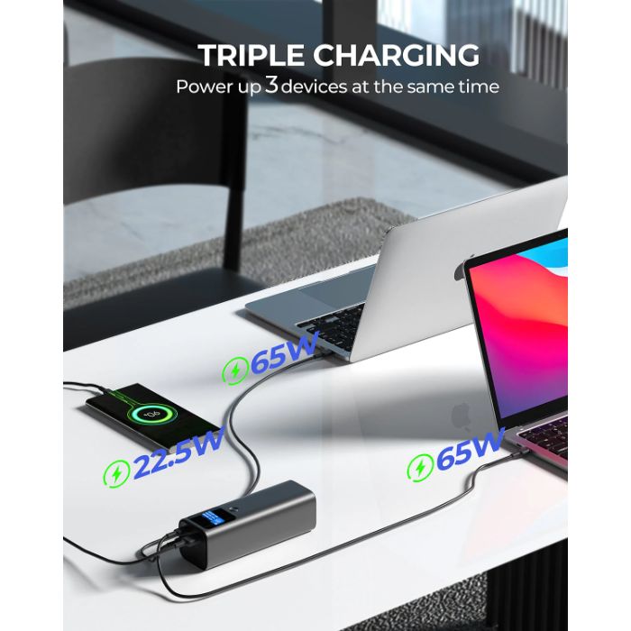 Shop and buy Aukey PB-Y45 Sprint X 27,600mAh 140W USB-C Portable Power Bank Quick Charge PD3.1 & Power Delivery| Casefactorie® online with great deals and sales prices with fast and safe shipping. Casefactorie is the largest Singapore official authorised retailer for the largest collection of mobile premium accessories.