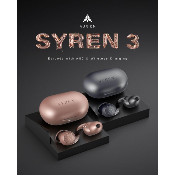 Shop and buy AURION Syren 3 Wireless Earbuds with ANC & Wireless Charging Touch Control 5 Music Modes | Casefactorie® online with great deals and sales prices with fast and safe shipping. Casefactorie is the largest Singapore official authorised retailer for the largest collection of mobile premium accessories.