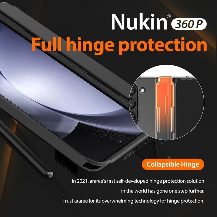 Shop and buy Araree Nukin 360 P Protection Case for Samsung Galaxy Z Fold 5 5G (2023) with S Pen Holder| Casefactorie® online with great deals and sales prices with fast and safe shipping. Casefactorie is the largest Singapore official authorised retailer for the largest collection of mobile premium accessories.