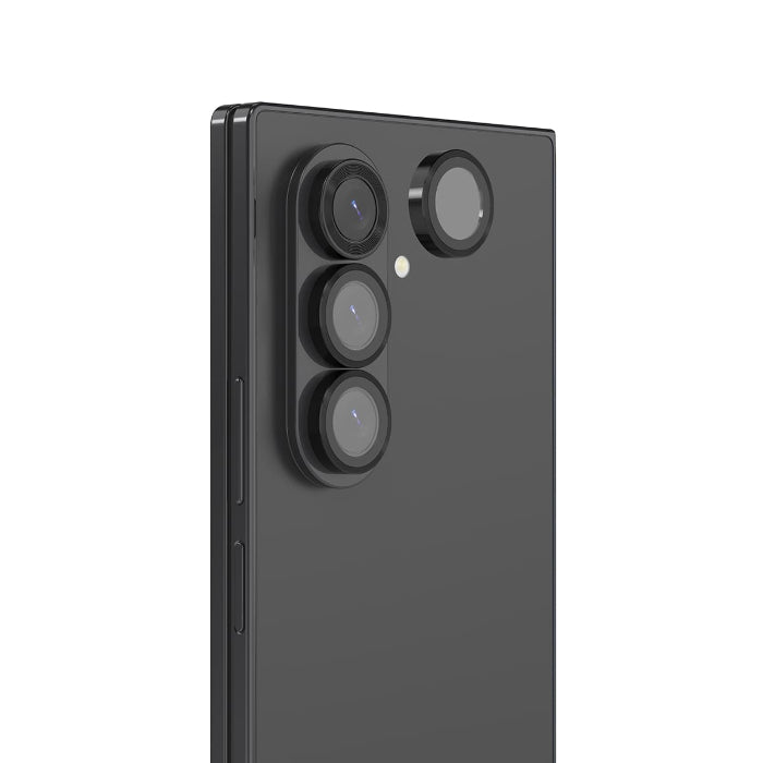 Black Araree Core Camera Metal Frame Lens Protector for Samsung Galaxy Z Fold 7 (2025) on a white background