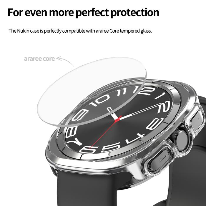 Shop and buy Araree Nukin Protection Case Samsung Galaxy Watch 7 (2024) Long-lasting transparency Full-functionality| Casefactorie® online with great deals and sales prices with fast and safe shipping. Casefactorie is the largest Singapore official authorised retailer for the largest collection of mobile premium accessories.