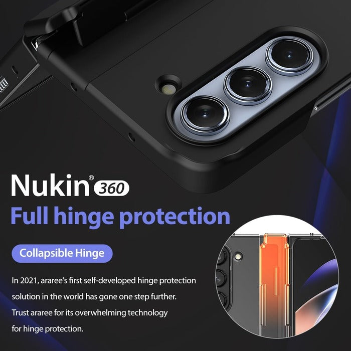 Shop and buy Araree Nukin 360 Protection Case for Samsung Galaxy Z Fold 5 5G (2023) Hinge protection| Casefactorie® online with great deals and sales prices with fast and safe shipping. Casefactorie is the largest Singapore official authorised retailer for the largest collection of mobile premium accessories.