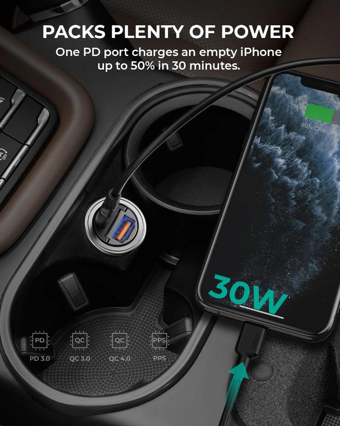 Shop and buy Aukey CC-A3 30W PD Metal Dual Port Fast Car Charger with PPS & QC 3.0| Casefactorie® online with great deals and sales prices with fast and safe shipping. Casefactorie is the largest Singapore official authorised retailer for the largest collection of mobile premium accessories.