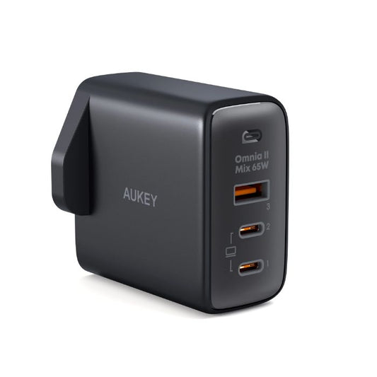 Shop and buy Aukey PA-B6T Omnia II 3-Port 65W PD & Super Fast Charging (PPS) Wall Charger GaN Power Technology| Casefactorie® online with great deals and sales prices with fast and safe shipping. Casefactorie is the largest Singapore official authorised retailer for the largest collection of mobile premium accessories.