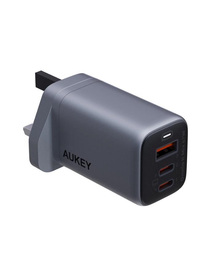 Shop and buy Aukey PA-B6U Omnia II Mix 67W UFCS 3-Port Wall Charger with GaNFast Tech Built-in safeguards| Casefactorie® online with great deals and sales prices with fast and safe shipping. Casefactorie is the largest Singapore official authorised retailer for the largest collection of mobile premium accessories.