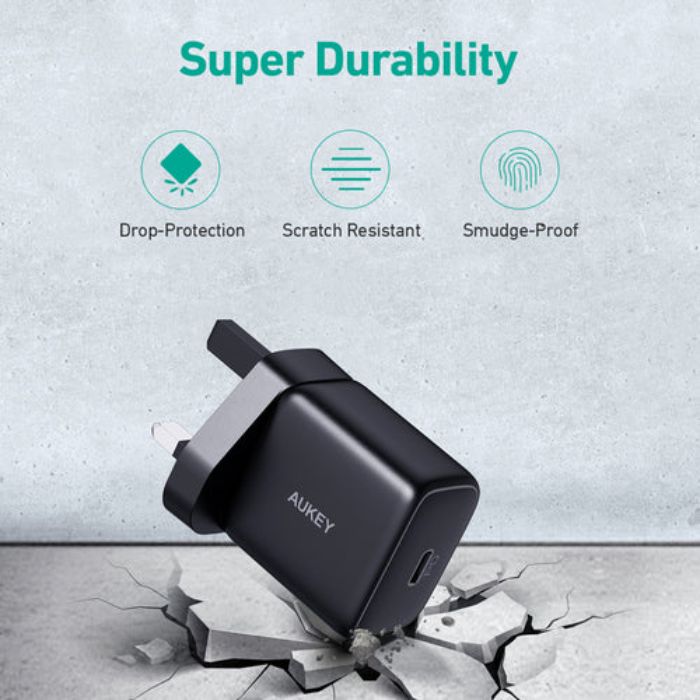Shop and buy Aukey PA-R1P Swift 30W Nano Wall Charger with PPS Samsung Super Fast Charging Wide compatibility| Casefactorie® online with great deals and sales prices with fast and safe shipping. Casefactorie is the largest Singapore official authorised retailer for the largest collection of mobile premium accessories.