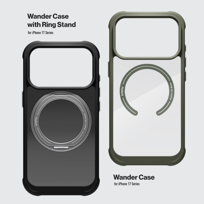 BITPLAY Wander Magnetic Case for iPhone 17 Air 6.5" (2025) with Ring Stand