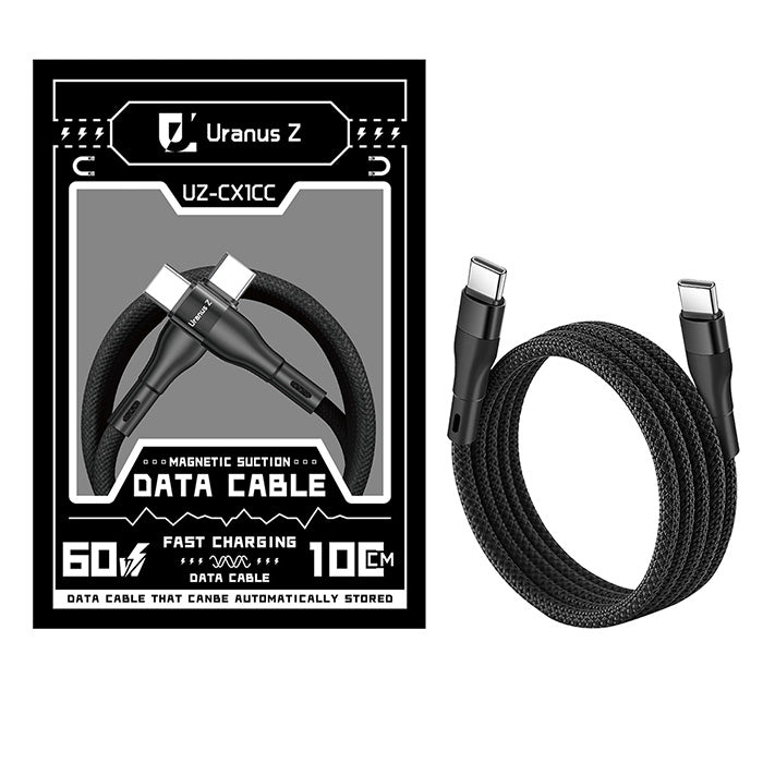 Shop and buy URANUS CX1CC 60W Magnetic Fast Charging Cable Type-C to Type-C fast data transmission | Casefactorie® online with great deals and sales prices with fast and safe shipping. Casefactorie is the largest Singapore official authorised retailer for the largest collection of mobile premium accessories.