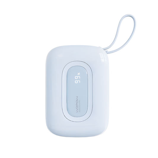 WOPOW SQ73A Mini PowerBank With Lightning-Type C Cable, 20000mAh, 293g