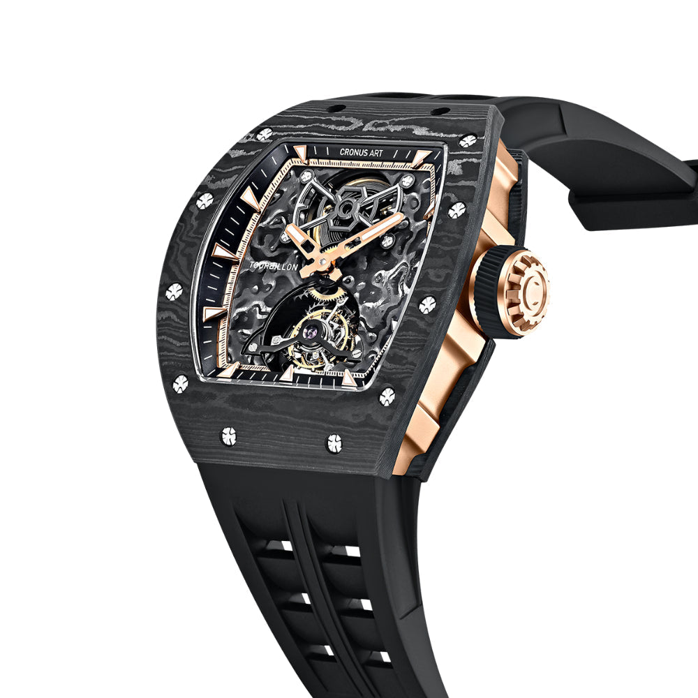 CRONUS ART Watch CM002-052 Tourbillon Carbon Fiber Skeleton Watch