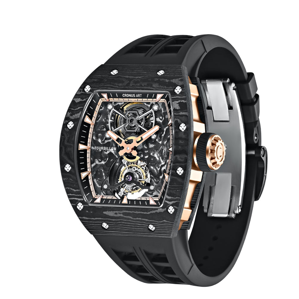CRONUS ART Watch CM002-052 Tourbillon Carbon Fiber Skeleton Watch
