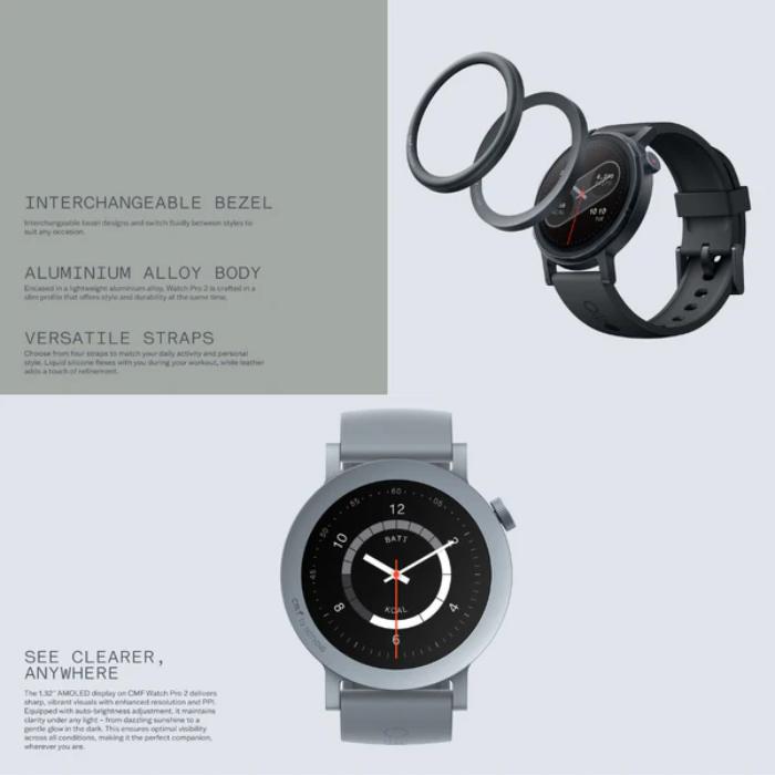 Shop and buy CMF Watch Pro 2 Smart Watch with Interchangeable Bezel, AMOLED Display, Built-in Multi-system GPS| Casefactorie® online with great deals and sales prices with fast and safe shipping. Casefactorie is the largest Singapore official authorised retailer for the largest collection of mobile premium accessories.