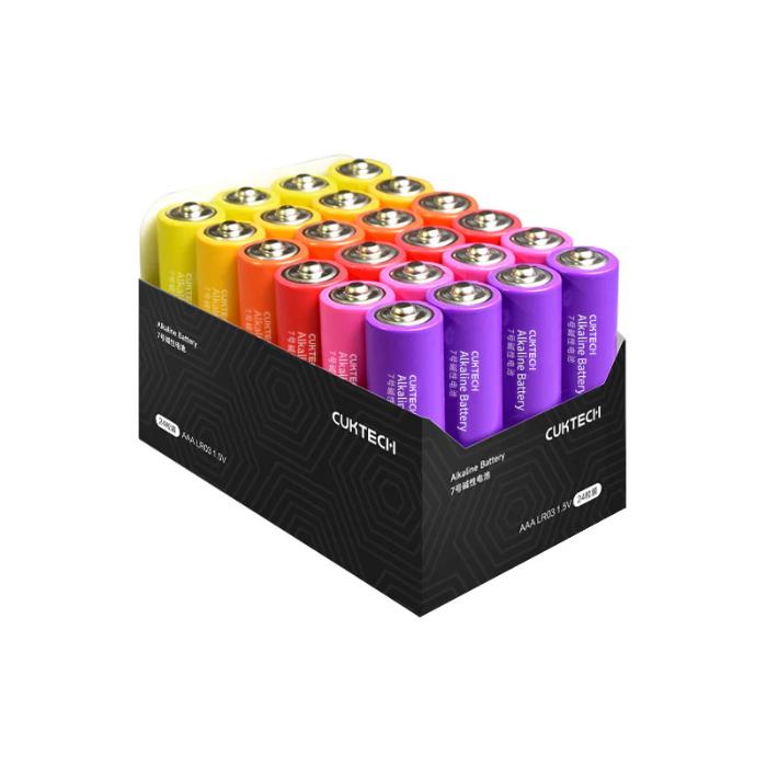 Shop and buy Cuktech B09 Alkaline Battery AAA LR03 1.5V (24pcs) Strong Power Anti-Leak Technology Rainbow Color| Casefactorie® online with great deals and sales prices with fast and safe shipping. Casefactorie is the largest Singapore official authorised retailer for the largest collection of mobile premium accessories.