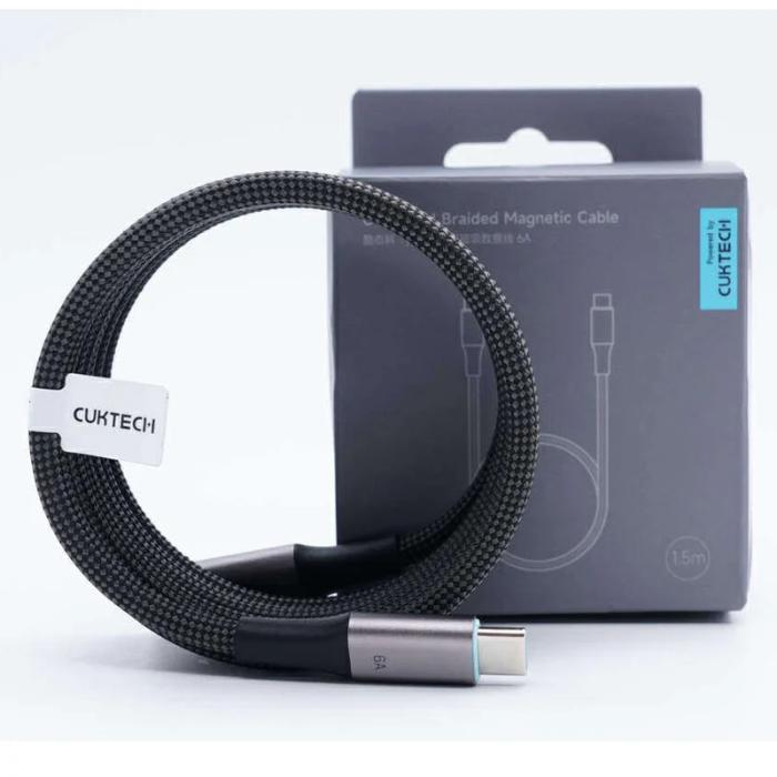 CUKTECH CMC615 240W C To C Braided Magnetic Fast Charging Cable