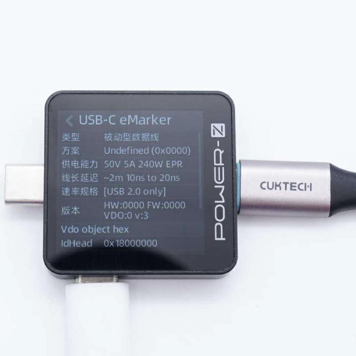 CUKTECH CMC615 240W C To C Braided Magnetic Fast Charging Cable