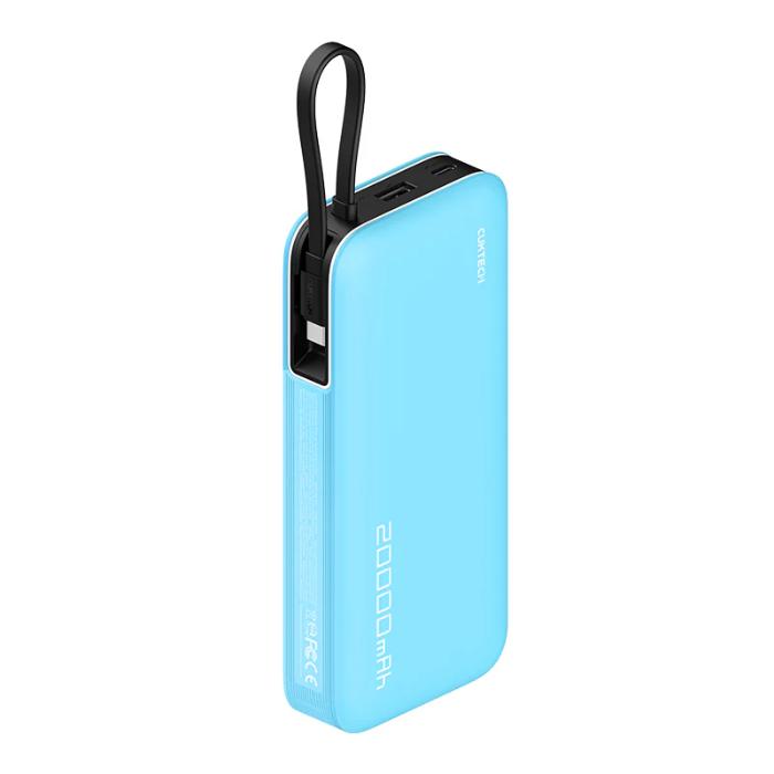 Shop and buy CUKTECH PB200N 55W 20000mAh Power Bank with Built-in Cable Charge 3 devices at the same time| Casefactorie® online with great deals and sales prices with fast and safe shipping. Casefactorie is the largest Singapore official authorised retailer for the largest collection of mobile premium accessories.