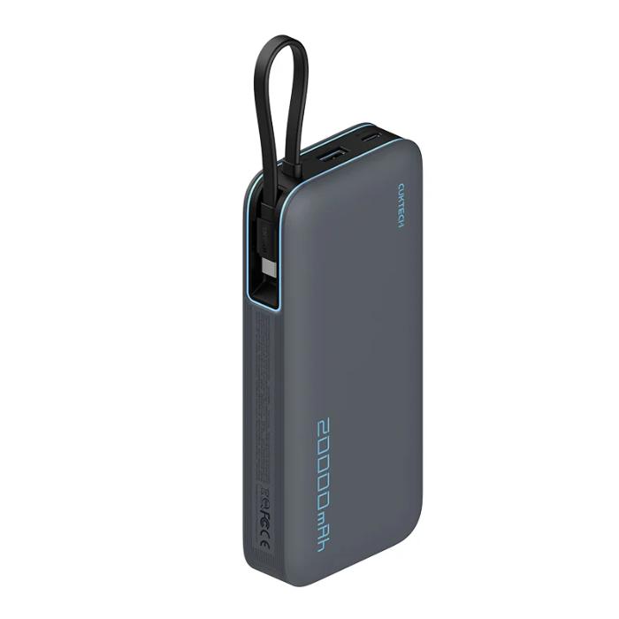 Shop and buy CUKTECH PB200N 55W 20000mAh Power Bank with Built-in Cable Charge 3 devices at the same time| Casefactorie® online with great deals and sales prices with fast and safe shipping. Casefactorie is the largest Singapore official authorised retailer for the largest collection of mobile premium accessories.