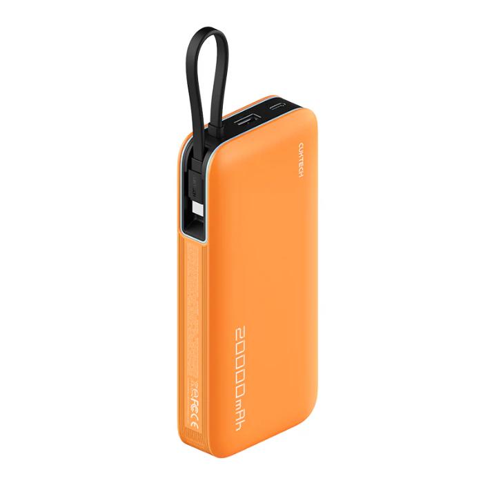 Shop and buy CUKTECH PB200N 55W 20000mAh Power Bank with Built-in Cable Charge 3 devices at the same time| Casefactorie® online with great deals and sales prices with fast and safe shipping. Casefactorie is the largest Singapore official authorised retailer for the largest collection of mobile premium accessories.