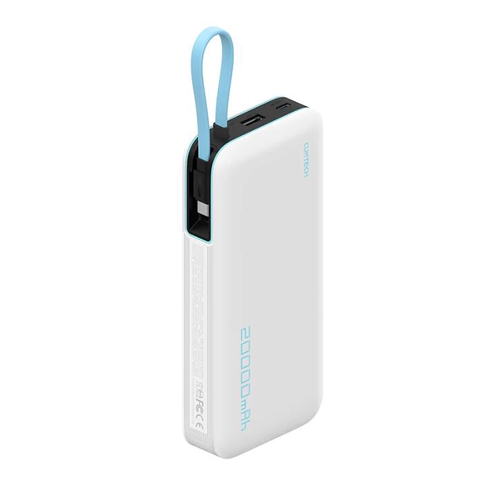 Shop and buy CUKTECH PB200N 55W 20000mAh Power Bank with Built-in Cable Charge 3 devices at the same time| Casefactorie® online with great deals and sales prices with fast and safe shipping. Casefactorie is the largest Singapore official authorised retailer for the largest collection of mobile premium accessories.