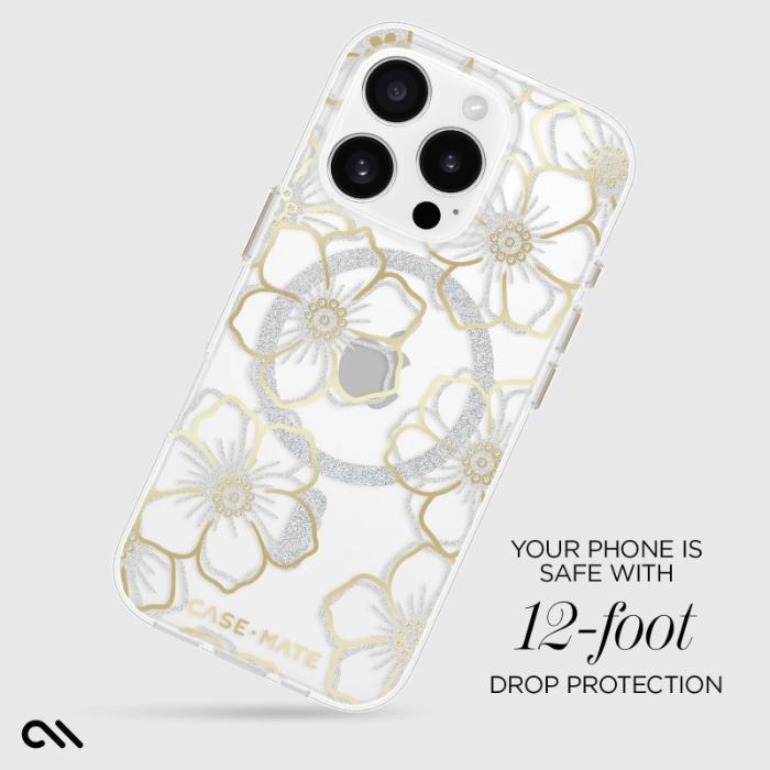 Shop and buy Case-Mate Floral Gems Magnetic Case for iPhone 16 Pro 6.3" (2024) Shockproof MagSafe| Casefactorie® online with great deals and sales prices with fast and safe shipping. Casefactorie is the largest Singapore official authorised retailer for the largest collection of mobile premium accessories.