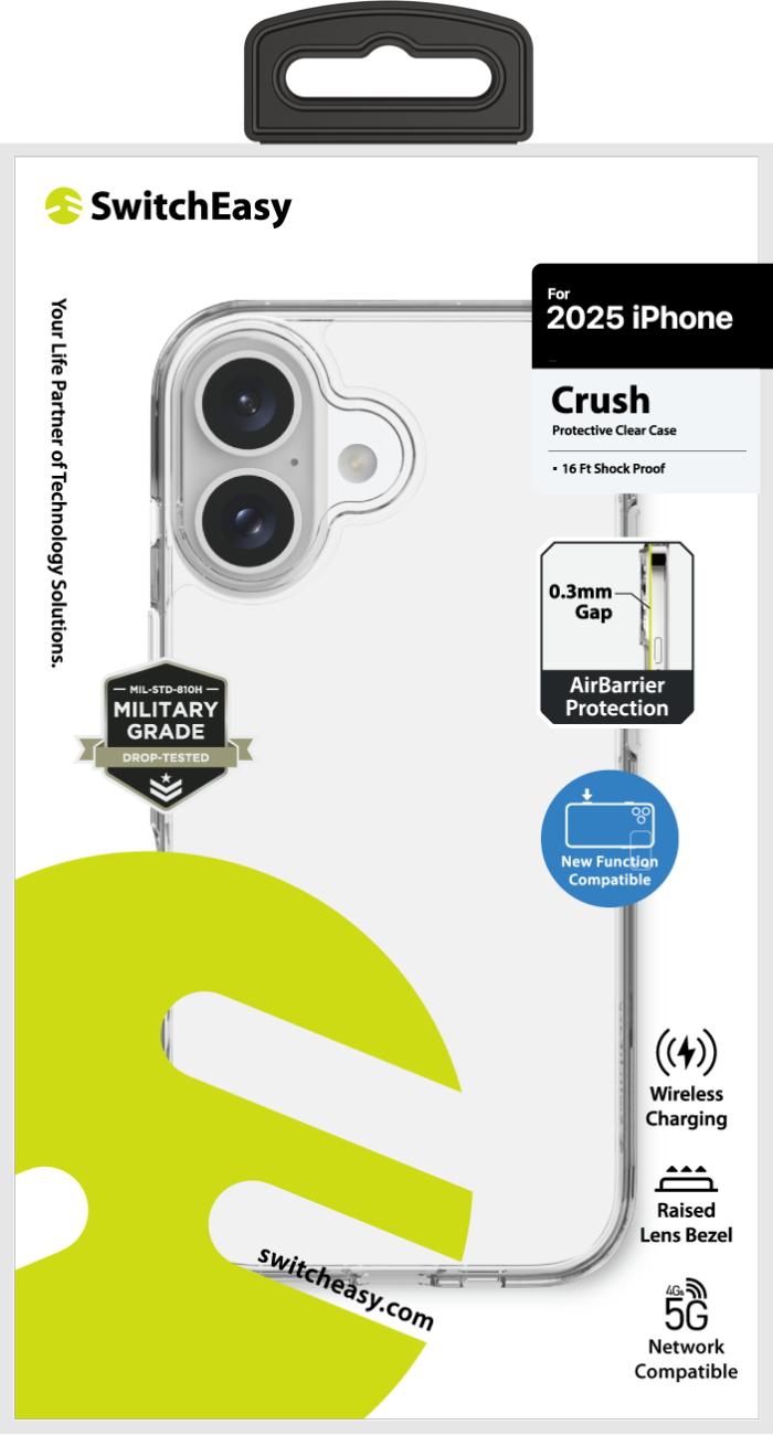 SwitchEasy Crush Protective Clear Case for iPhone 17 6.3" (2025)