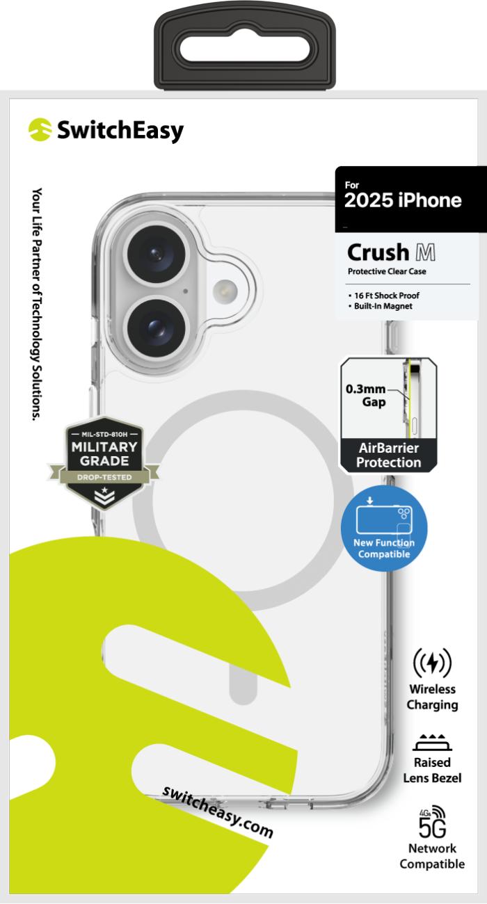 SwitchEasy Crush M Protective Clear Case for iPhone 17 6.3" (2025)
