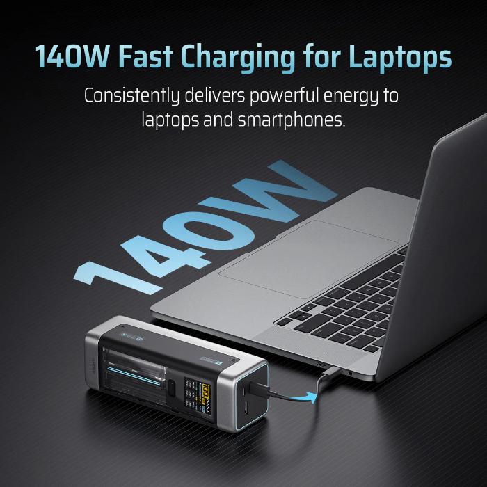 Shop and buy Cuktech 20 Power Bank 25000mAh 210W MAX Fast Charging Power Bank with Smart TFT Display| Casefactorie® online with great deals and sales prices with fast and safe shipping. Casefactorie is the largest Singapore official authorised retailer for the largest collection of mobile premium accessories.