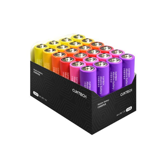 Shop and buy Cuktech B08 Alkaline Battery AA LR6 1.5V (24pcs) Strong Power Anti-Leak Technology Rainbow Color| Casefactorie® online with great deals and sales prices with fast and safe shipping. Casefactorie is the largest Singapore official authorised retailer for the largest collection of mobile premium accessories.