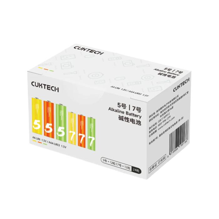 Shop and buy Cuktech B10 Alkaline Battery AA LR6 1.5V (12pcs) + AAA LR03 1.5V (12pcs) Strong Power Anti-Leak Technology| Casefactorie® online with great deals and sales prices with fast and safe shipping. Casefactorie is the largest Singapore official authorised retailer for the largest collection of mobile premium accessories.