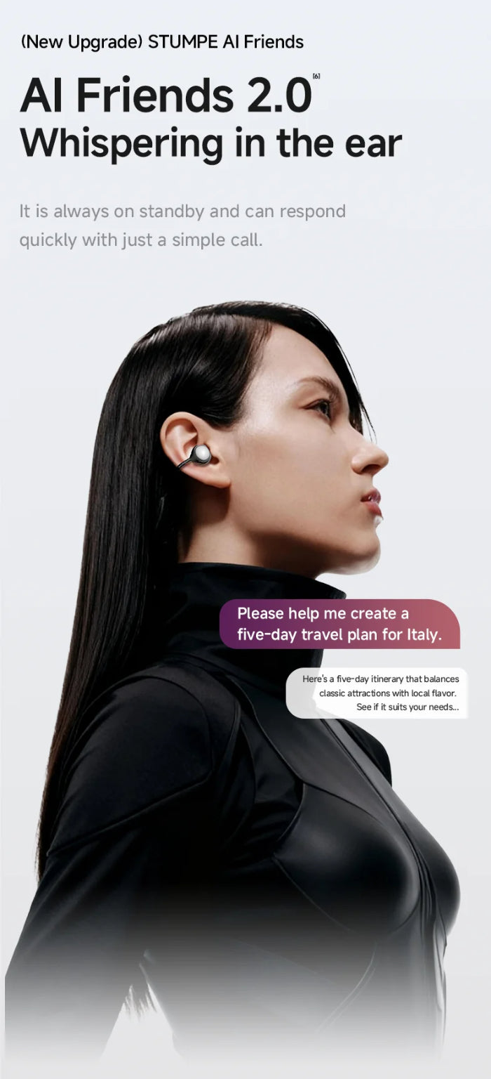DMOOSTER D95 BT V6.0 AI Translation Bluetooth Earbuds
