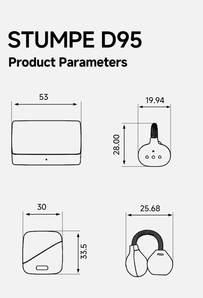 DMOOSTER D95 BT V6.0 AI Translation Bluetooth Earbuds