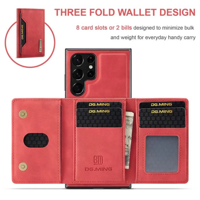 Shop and buy DG.MING Magnetic Card Holder Wallet Case for Samsung S22 Ultra/ S23 Plus/ S23 Ultra Kickstand| Casefactorie® online with great deals and sales prices with fast and safe shipping. Casefactorie is the largest Singapore official authorised retailer for the largest collection of mobile premium accessories.