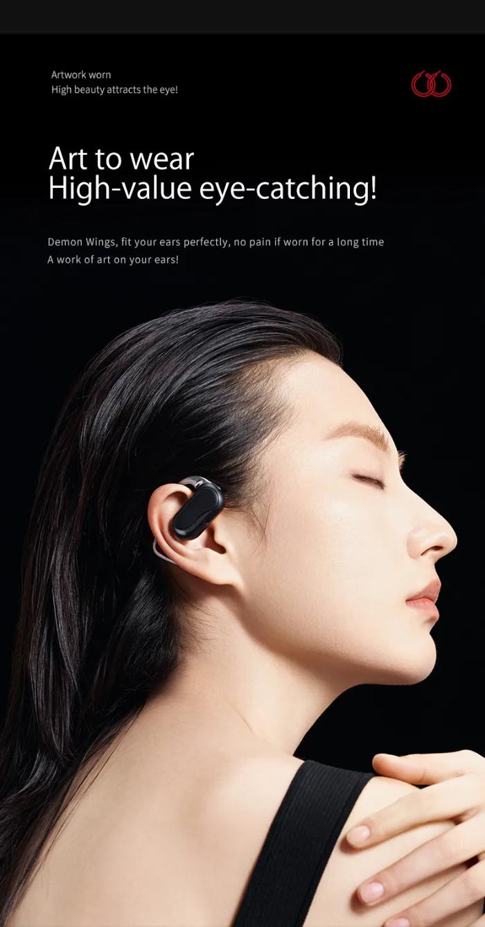 Shop and buy DMOOSTER D13 Open-Ear Bluetooth 5.3 Wireless Earphones 6-8 hours music playback time| Casefactorie® online with great deals and sales prices with fast and safe shipping. Casefactorie is the largest Singapore official authorised retailer for the largest collection of mobile premium accessories.