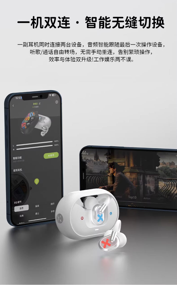 DMOOSTER D93 BT V6.0 AI Translation Bluetooth Earbuds