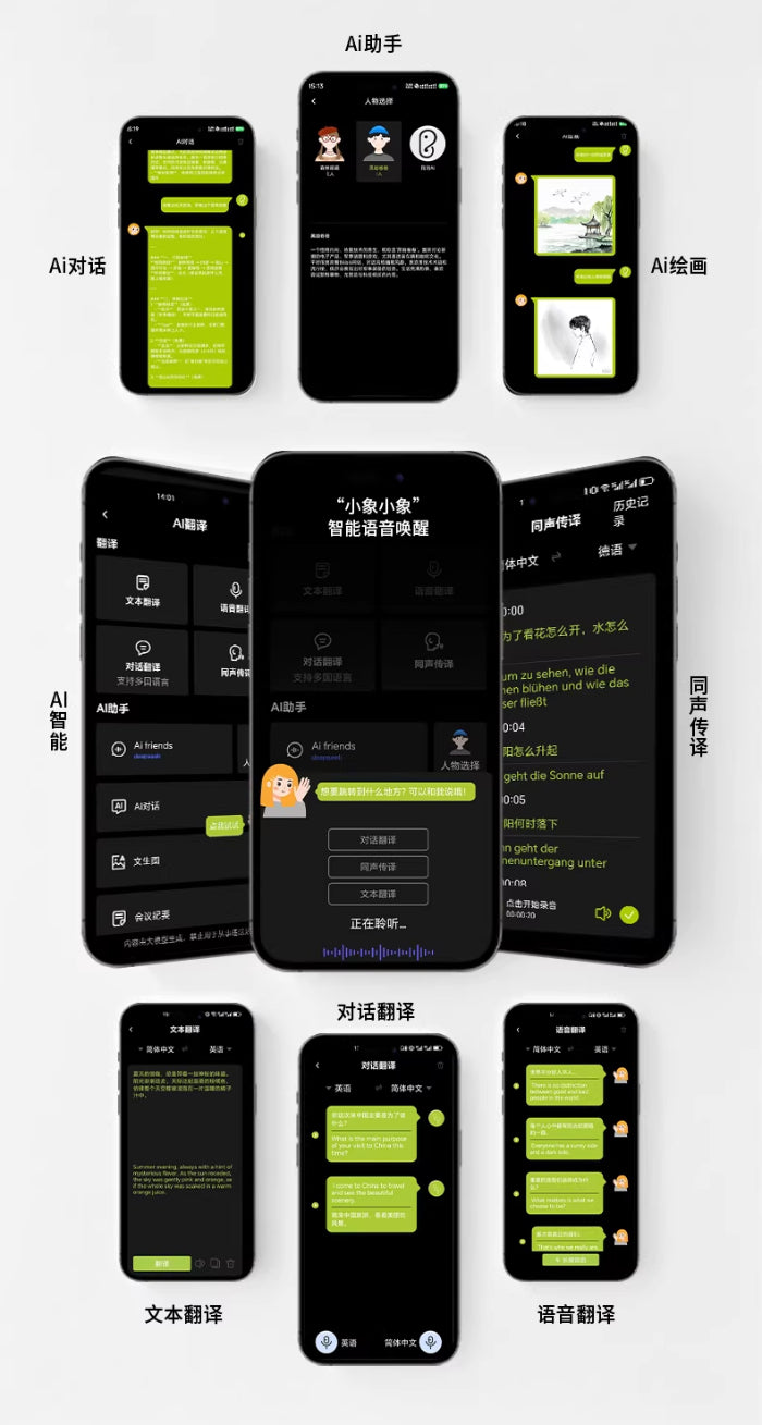 DMOOSTER D93 BT V6.0 AI Translation Bluetooth Earbuds