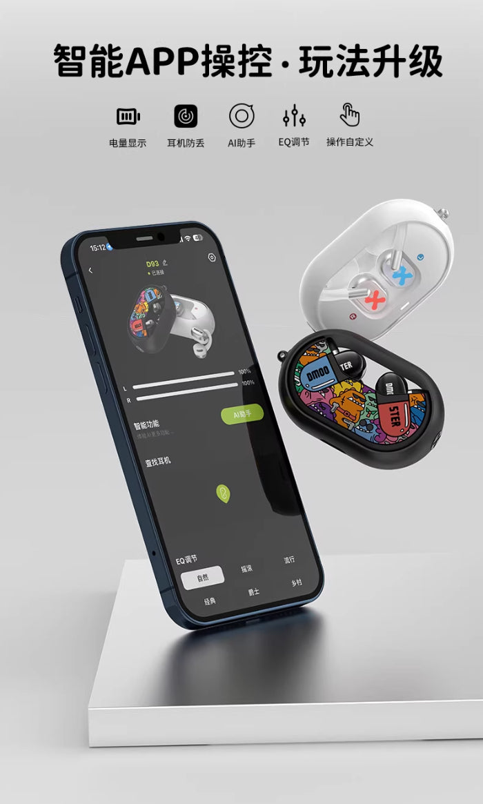 DMOOSTER D93 BT V6.0 AI Translation Bluetooth Earbuds