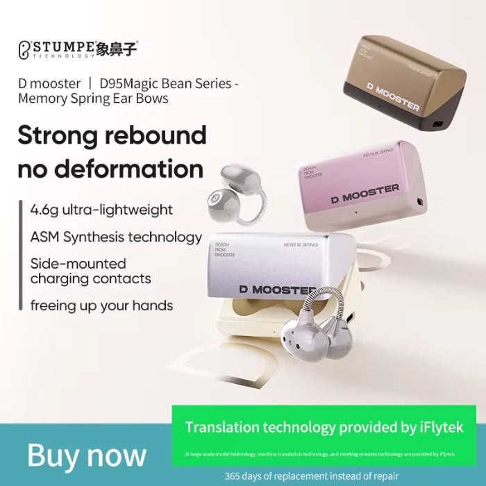DMOOSTER D95 BT V6.0 AI Translation Bluetooth Earbuds