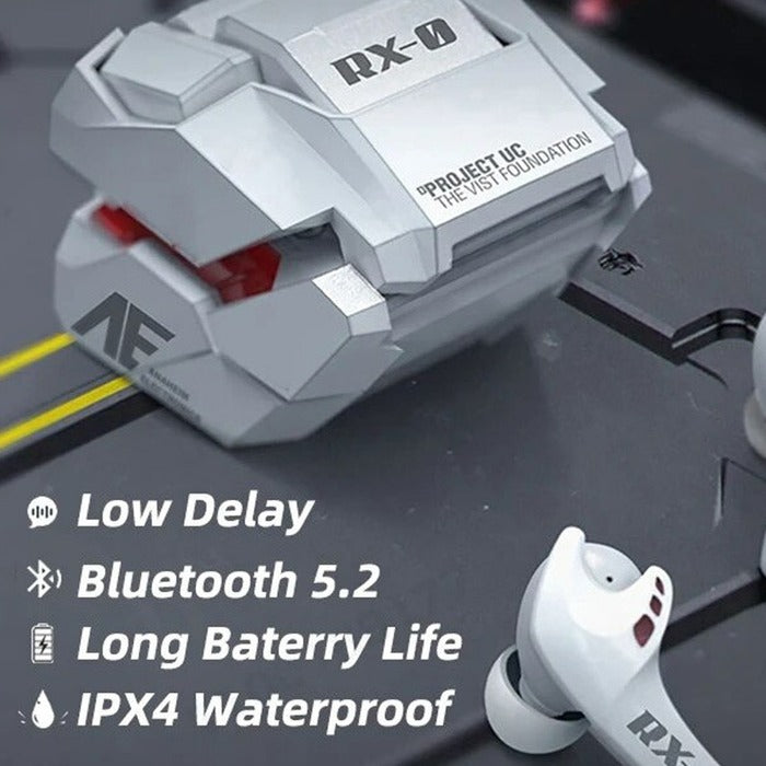 DMOOSTER RX-0 Gundam Unicorn Bluetooth Earphones - Wireless, Low Laten –  Casefactorie®