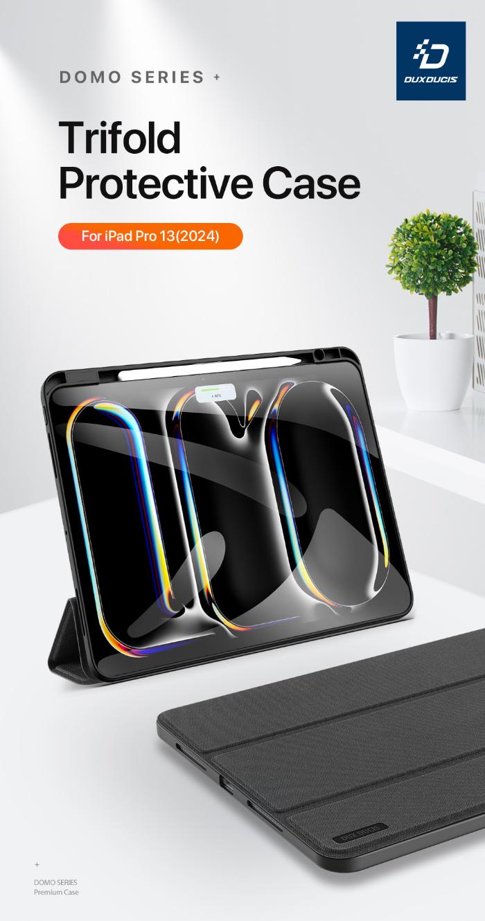 DOMO Dux Ducis Folio Case for iPad Pro 13" (2024) for iPad Pro 12.9 (2024) by Domo on a white background